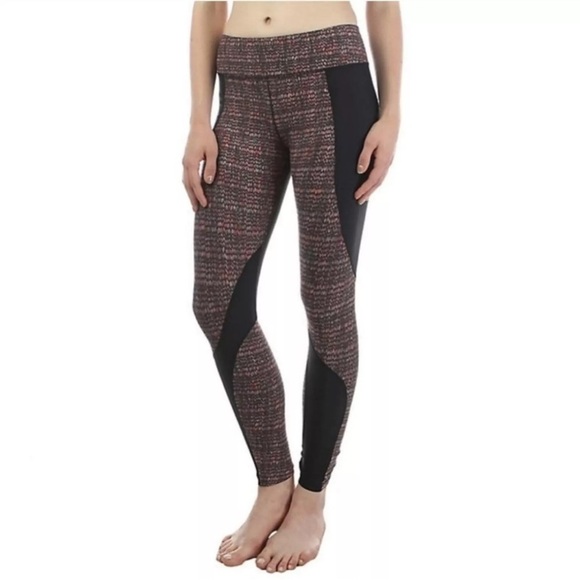 Free People Movement Wild and Free Black Gray Peach Workout Leggings - Picture 2 of 11